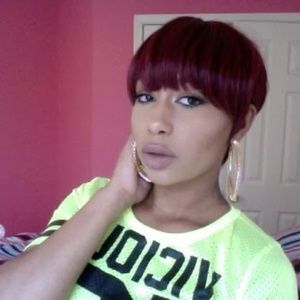 Quick weave full cap wig in Red